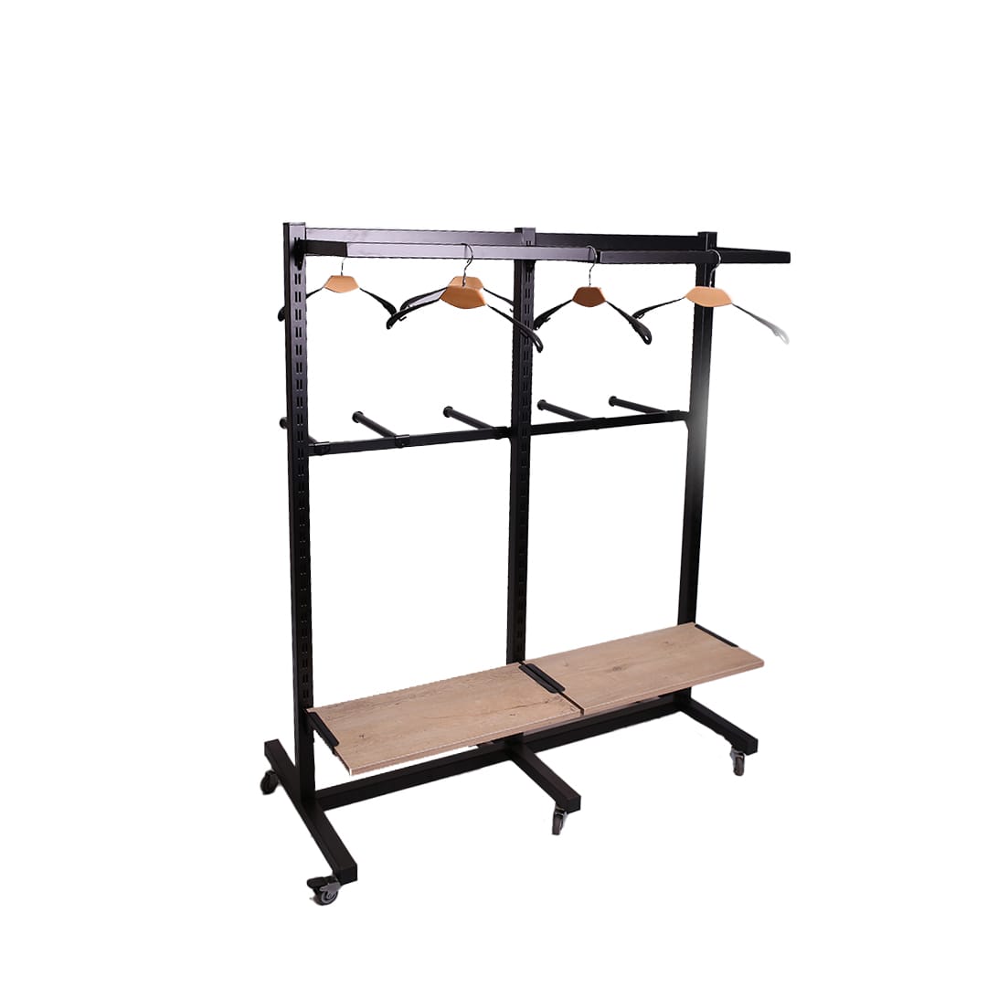 ستاند تركى 2 رف وتعليق اسود - Turkish stand with 2 shelves and black hanging