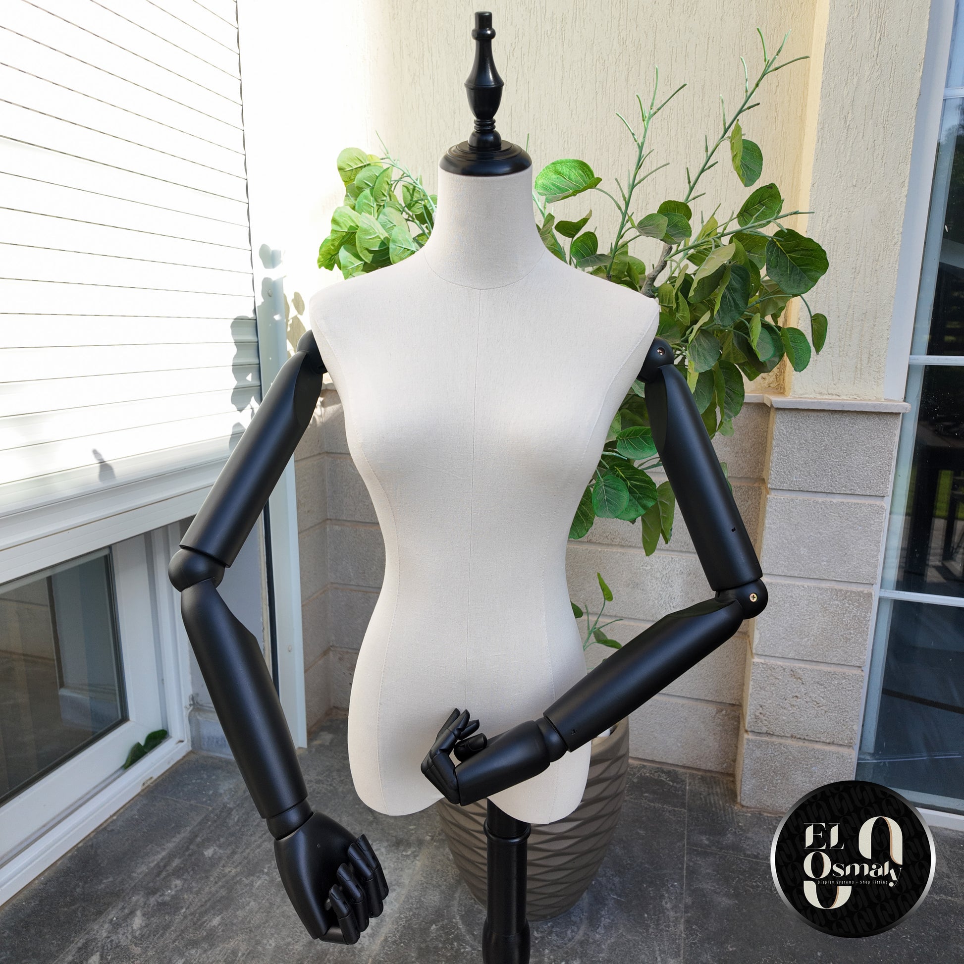 مانيكان ترزي رجل خشب اسود- Black wooden man tailor mannequin
