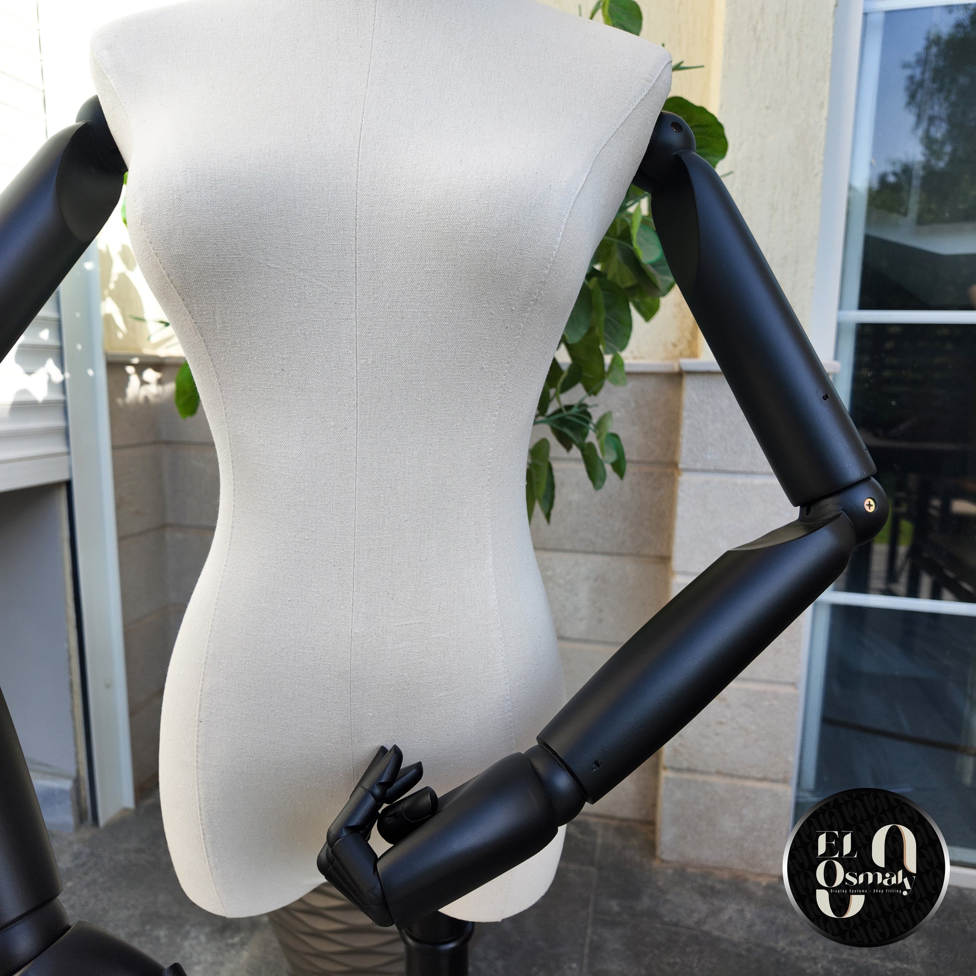مانيكان ترزي رجل خشب اسود- Black wooden man tailor mannequin